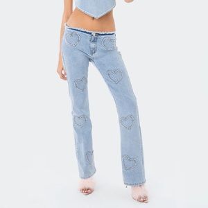edikted heart jeans